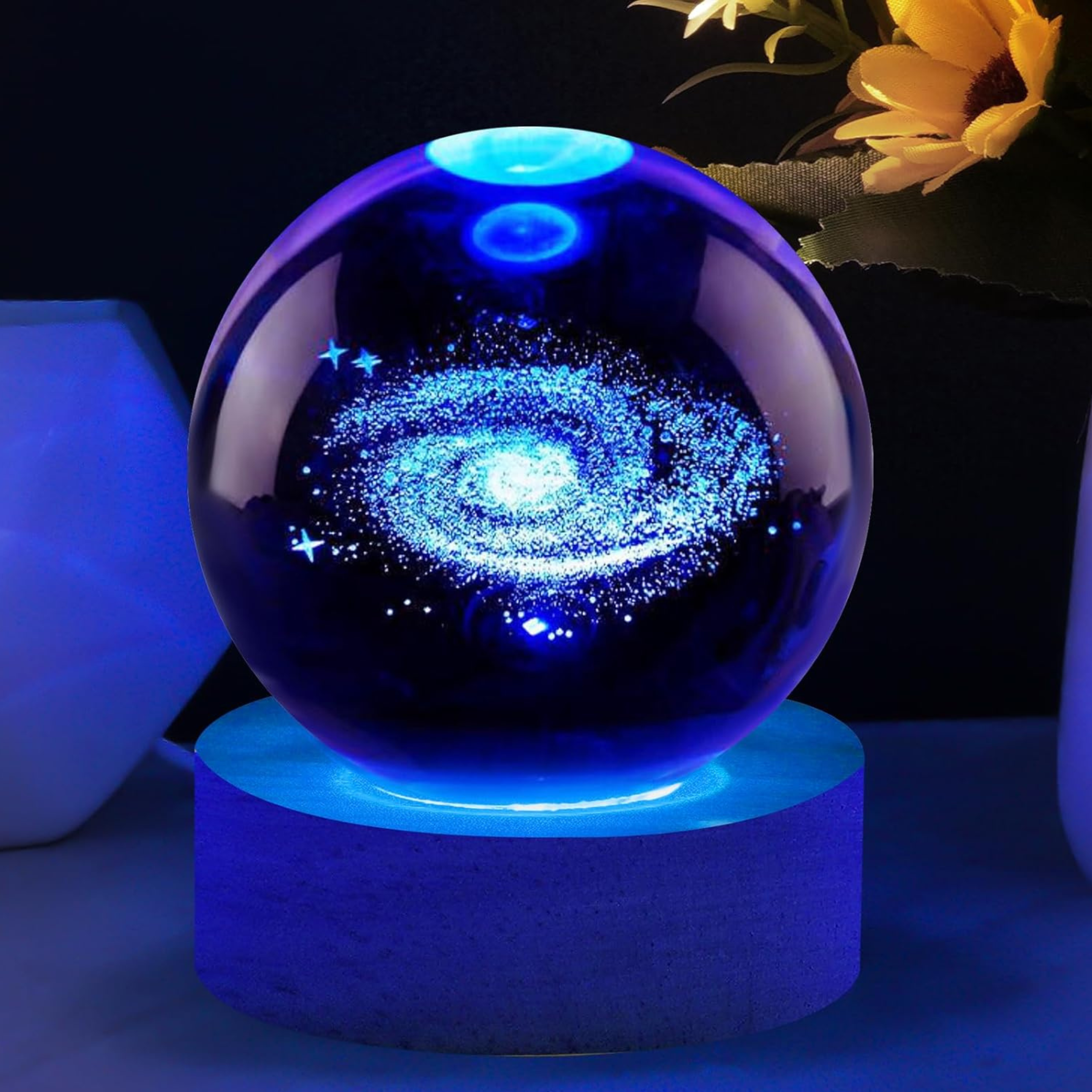 Luz led | Esfera Galaxia de Cristal