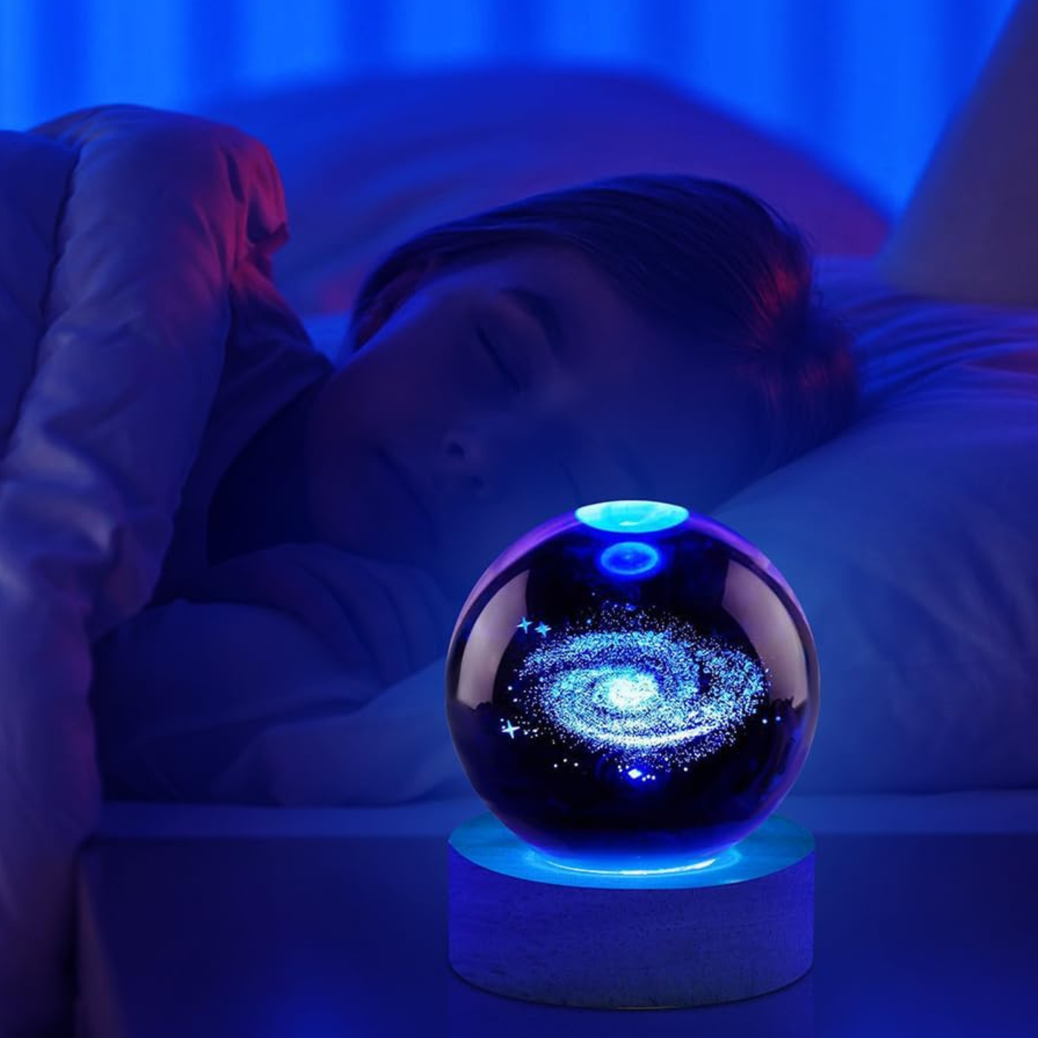 Luz led | Esfera Galaxia de Cristal