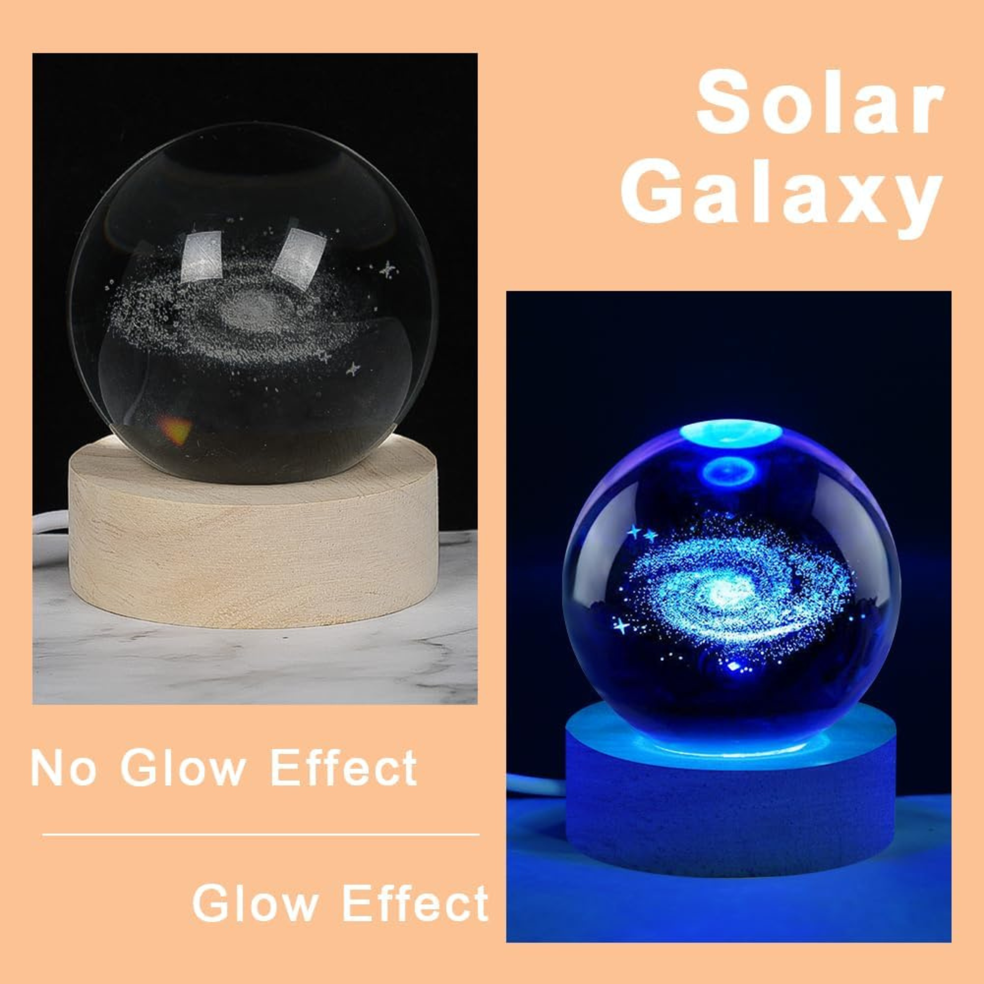 Luz led | Esfera Galaxia de Cristal